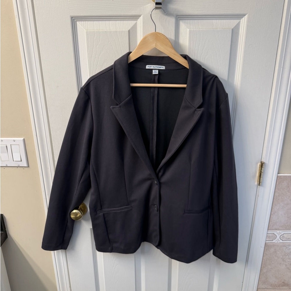 Port Authority Black Blazer Classic Notched Lapel